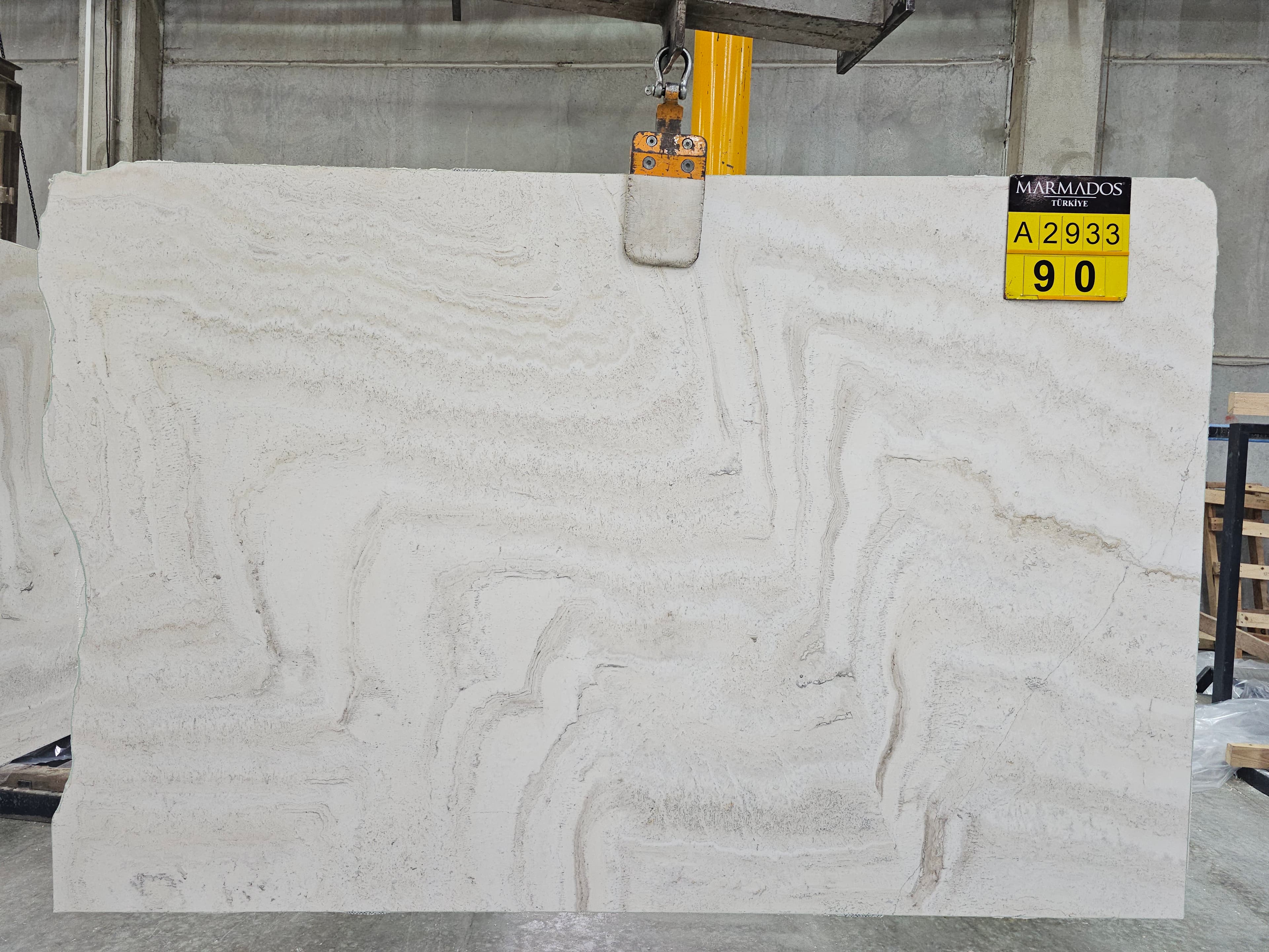 White Travertine Vein-Cut · Select