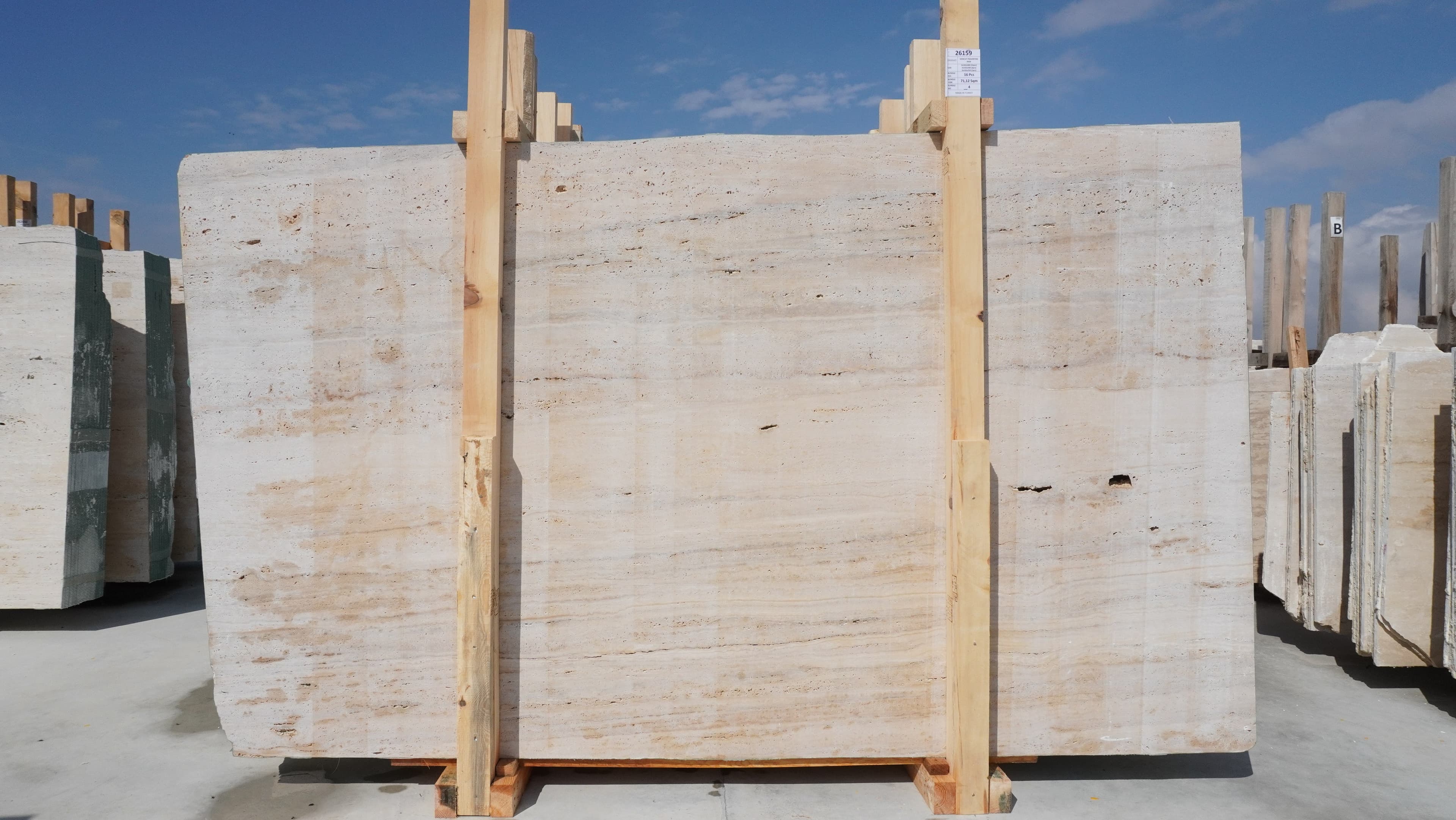 Denizli Travertine · Select · 162×280×2 cm