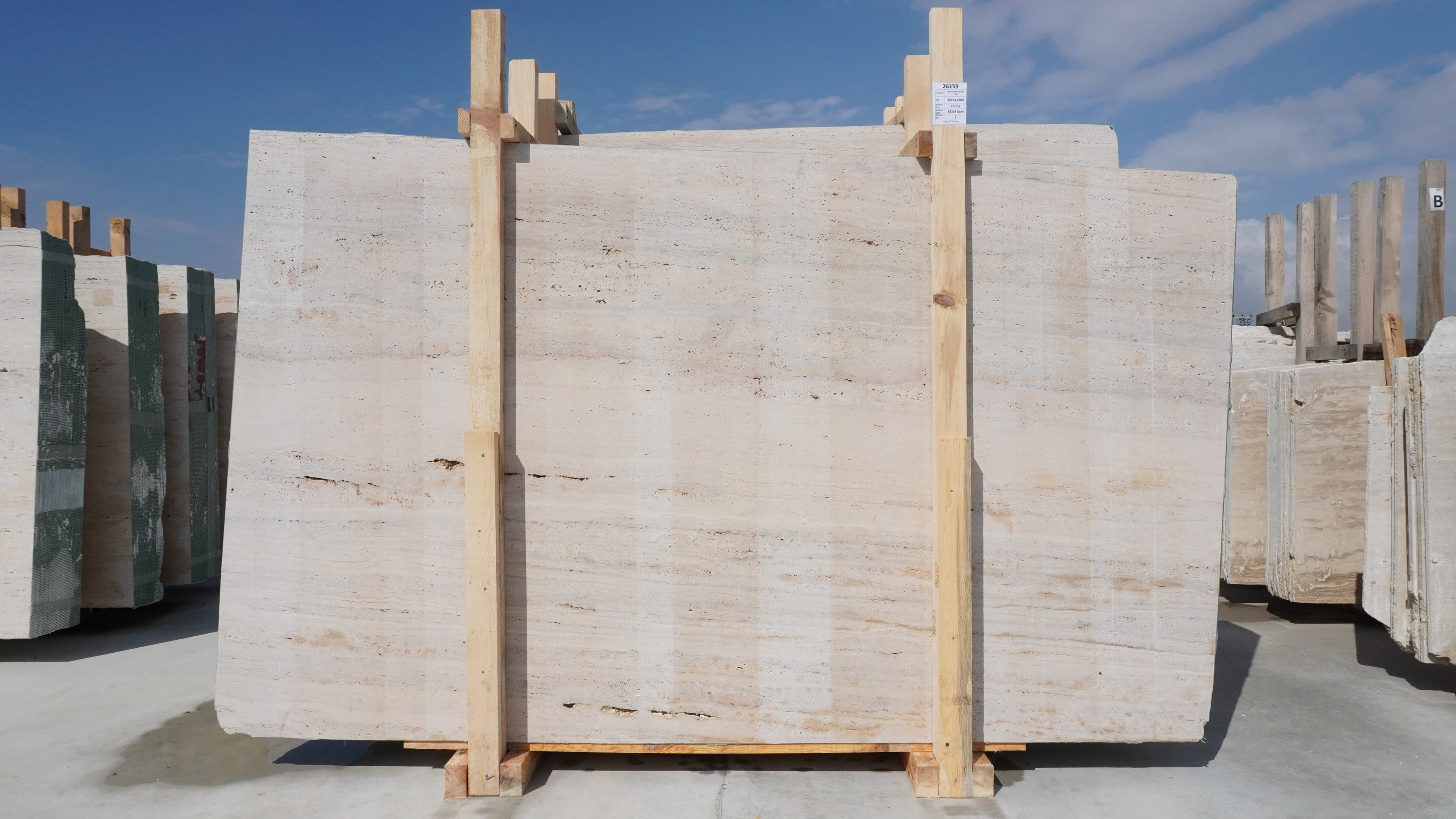 Denizli Travertine · Select · 162×280×2 cm