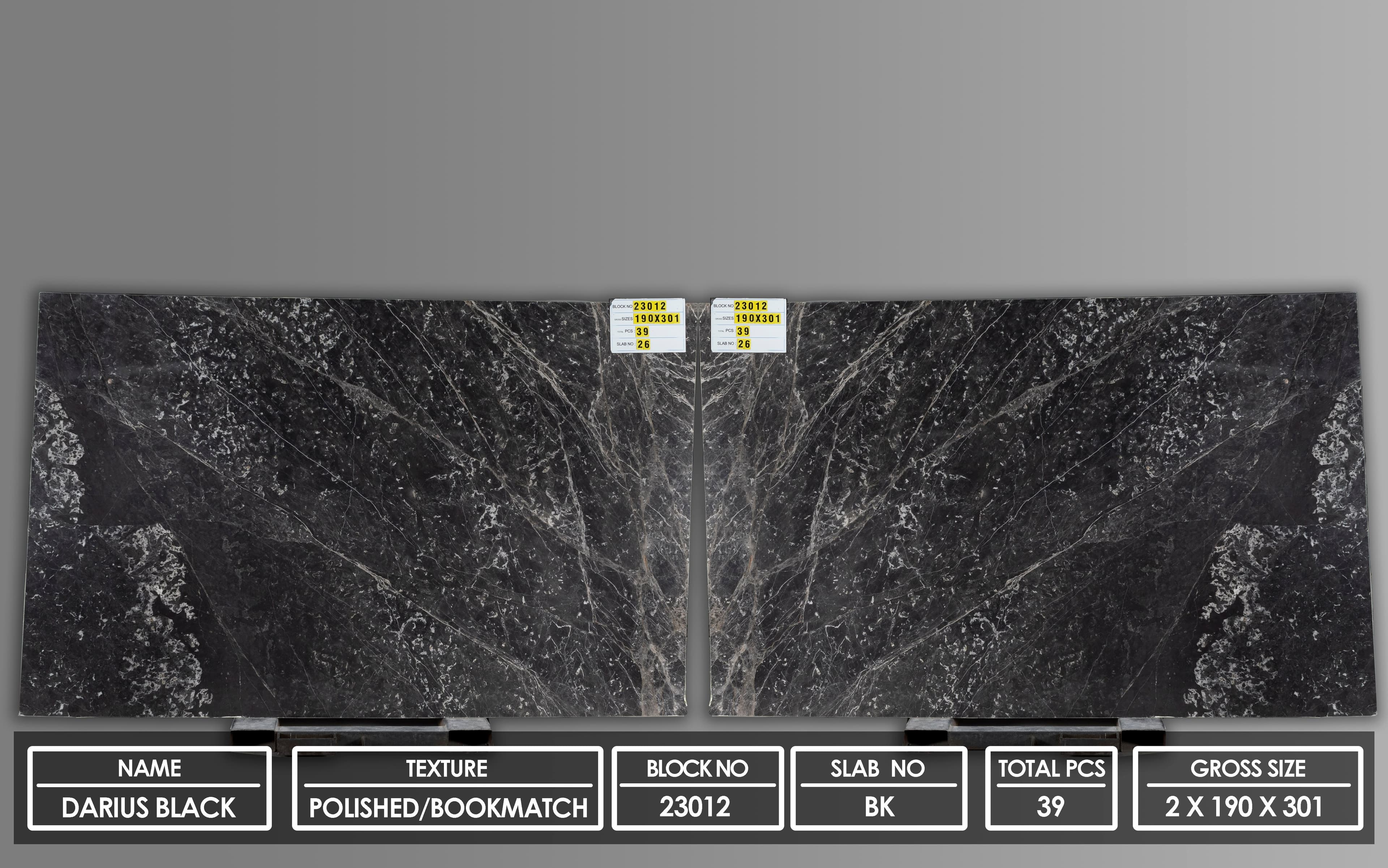 Darius Black Marble 1