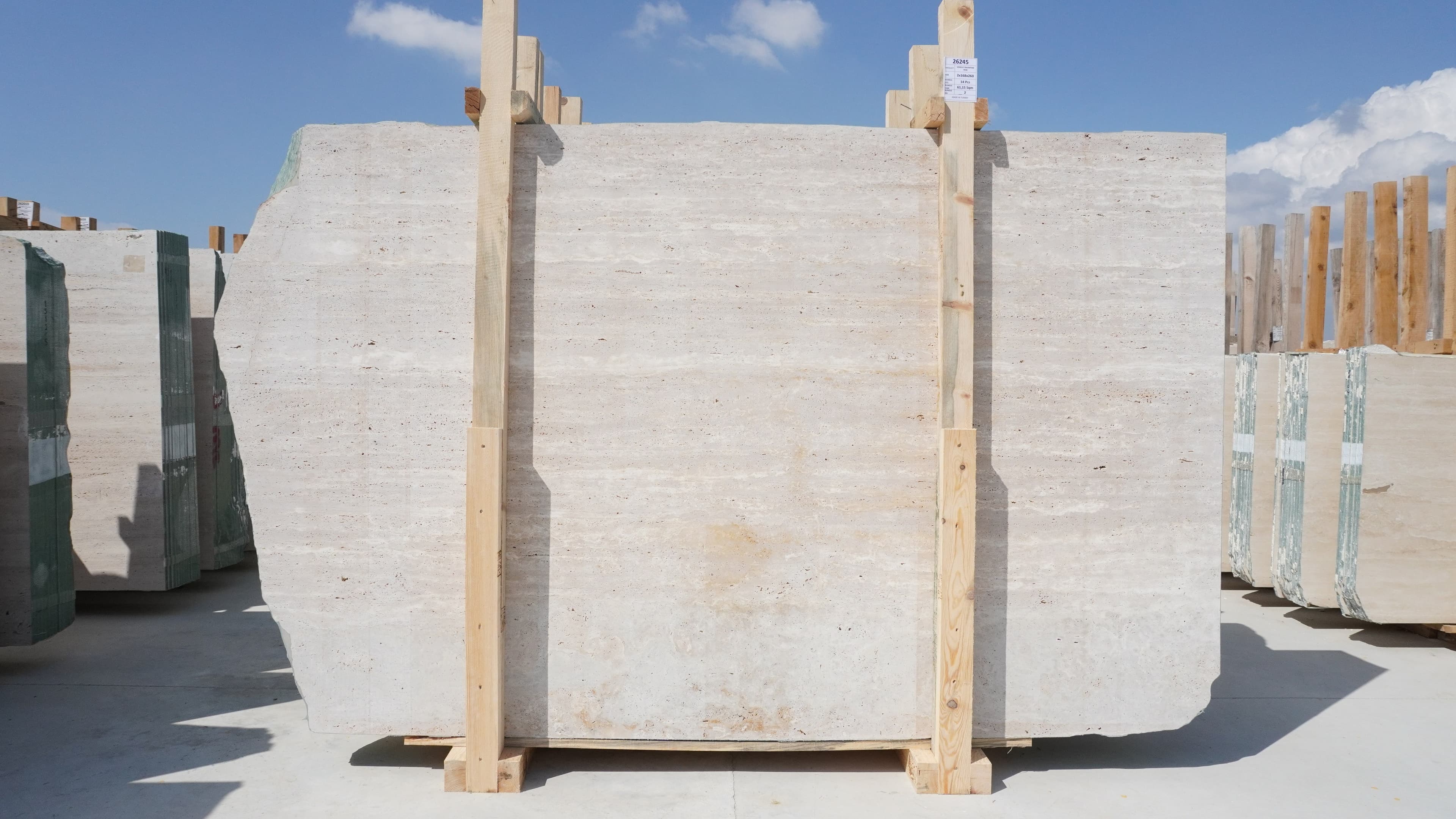 Denizli Travertine · Select · 168×260×2 cm