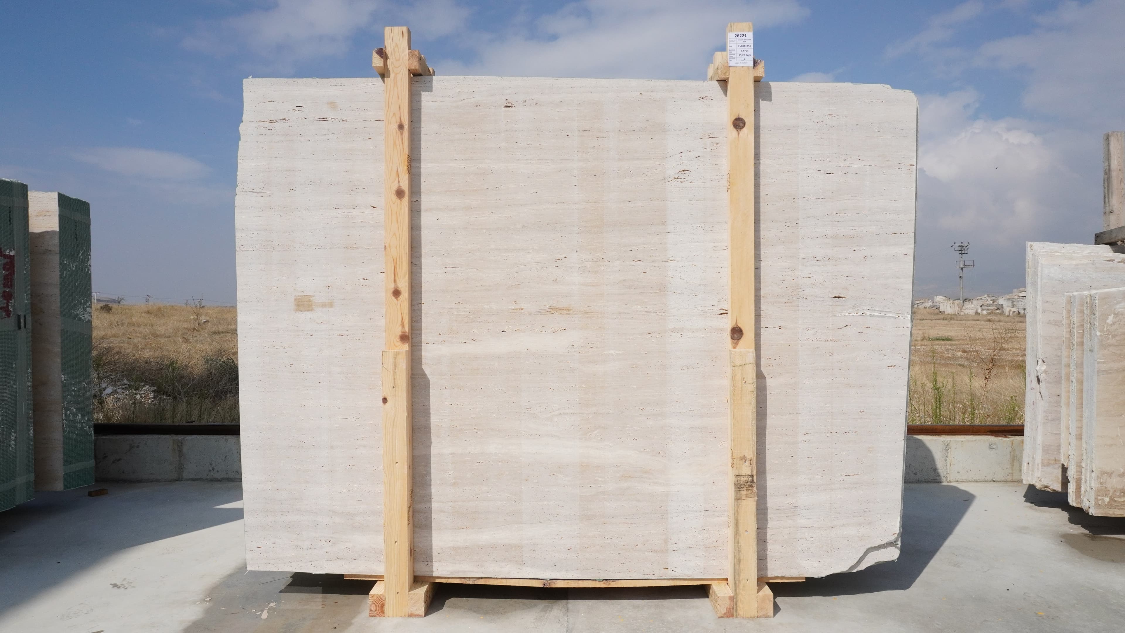 Denizli Travertine · Select · 184×250×2 cm