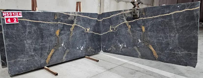 Placa de piedra bookmatched