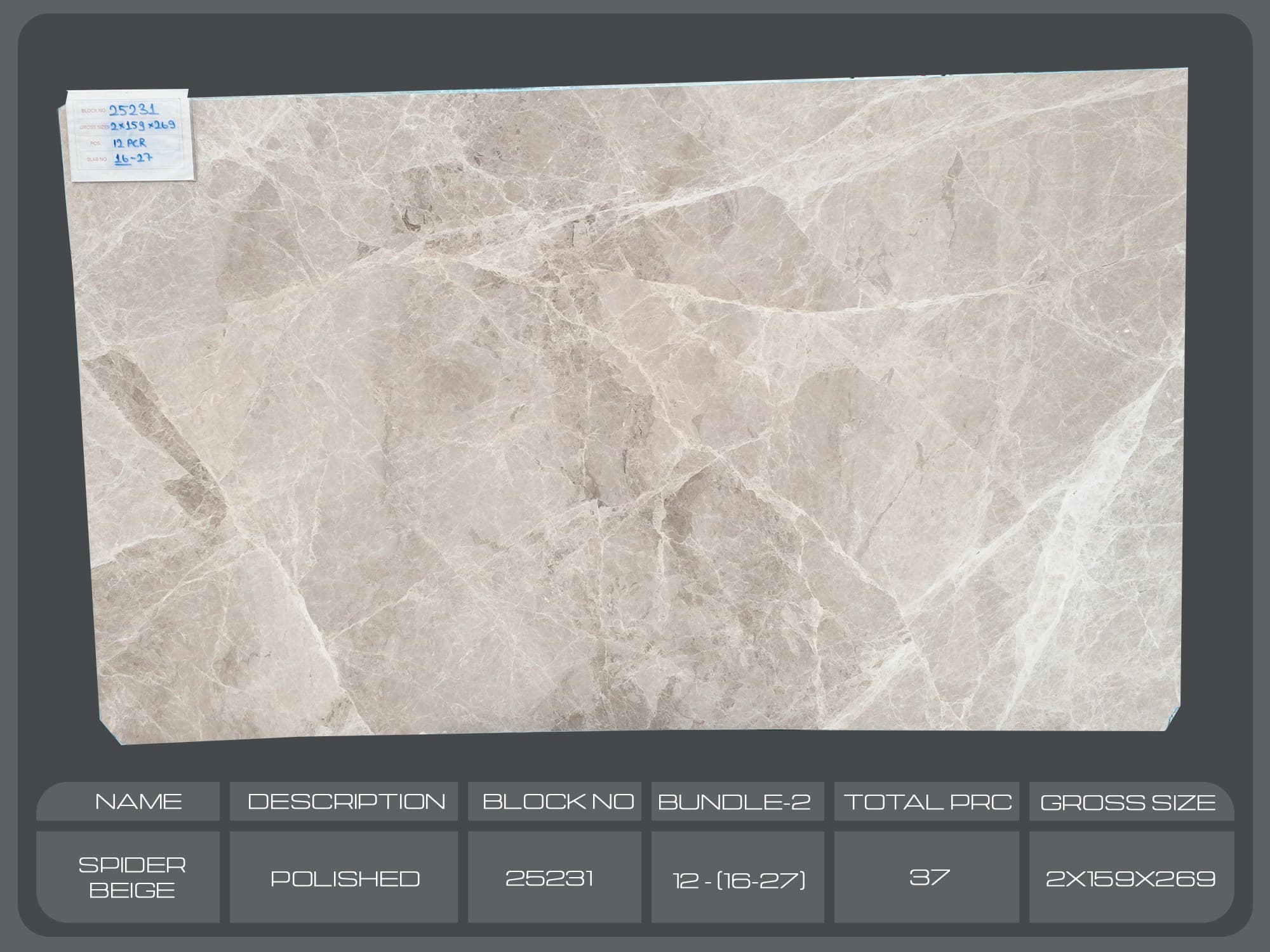 Spider Grey · Select