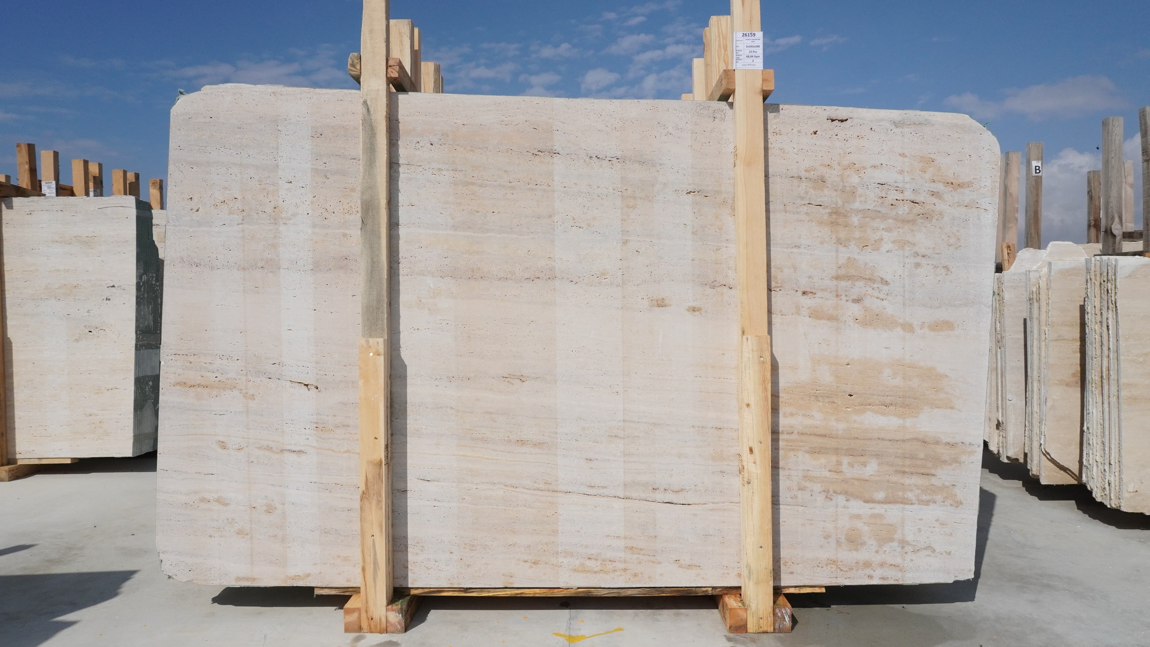 Denizli Travertine · Select · 162×280×2 cm