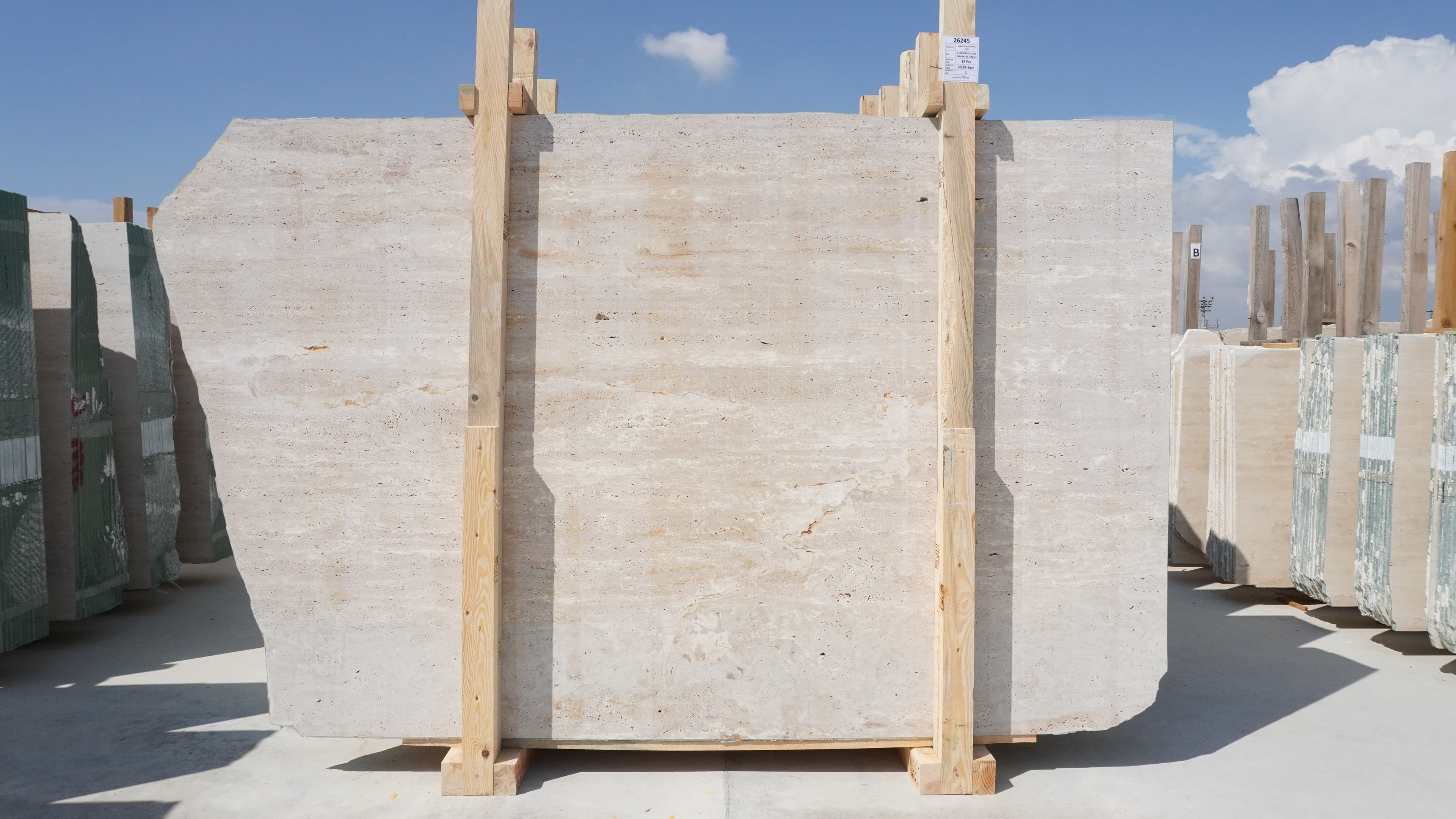 Denizli Travertine · Select · 164×245×2 cm