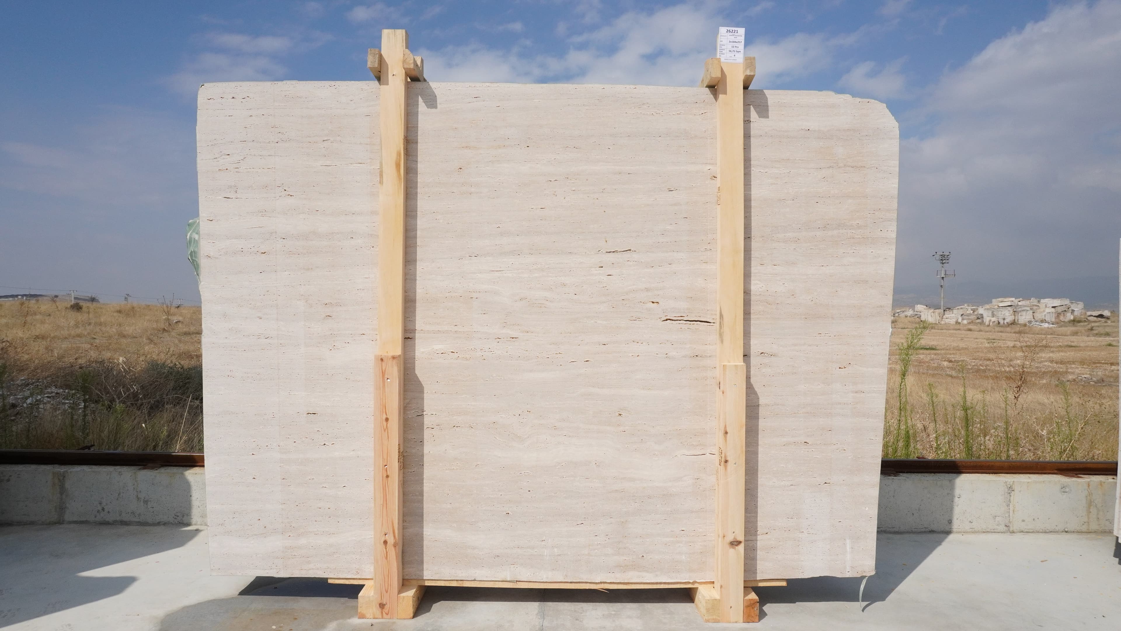 Denizli Travertine · Select · 184×257×2 cm
