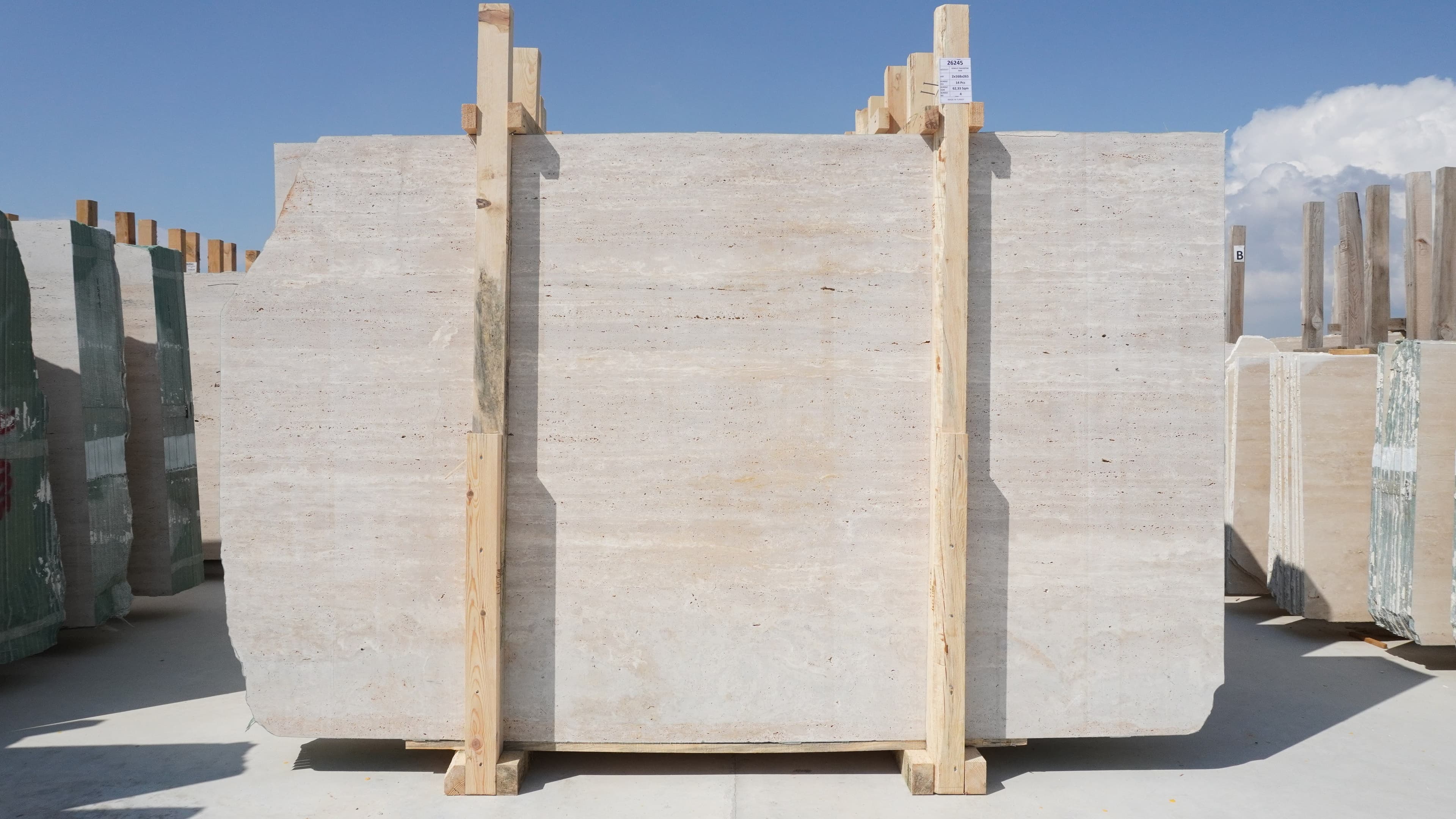 Denizli Travertine · Select · 168×265×2 cm