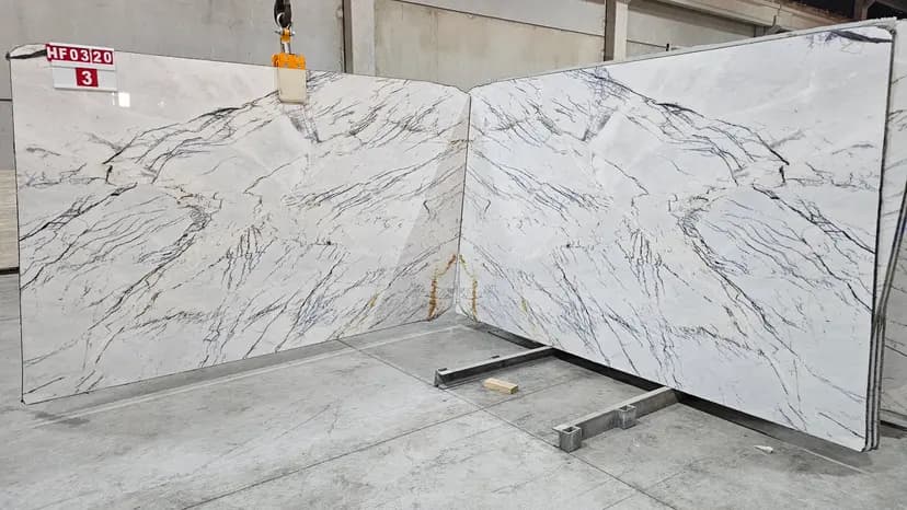 Placa de piedra bookmatched